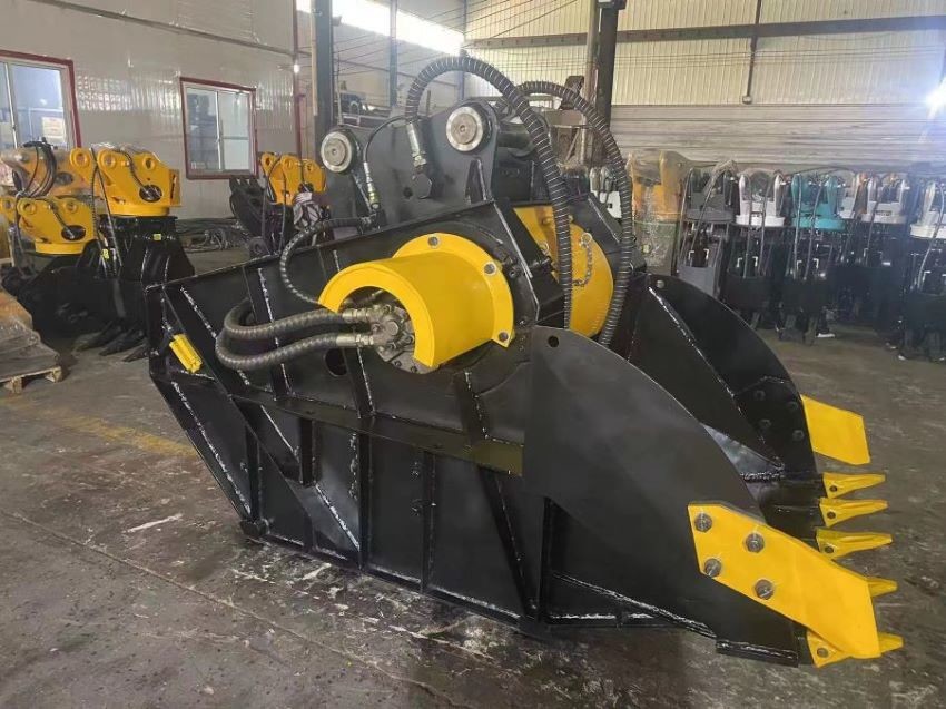 10-50ton Durable JCB Excavator Crushing Bucket For Rock Cushing