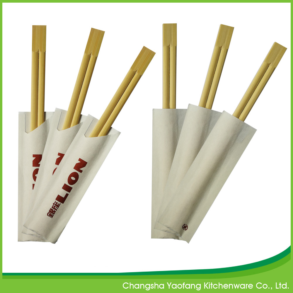 Disposable Customized Chop Sticks Bamboo Twins Sushi 21cm Eco Friendly