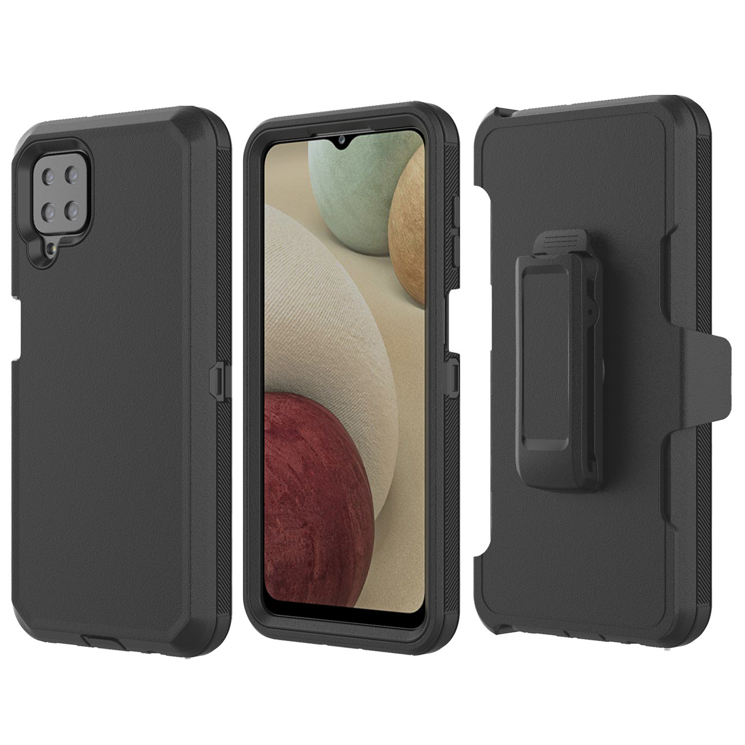 Shock Free Heavy Duty Cell Phone Cases Belt Clip Anti Knock For Samsung Galaxy A12 5G