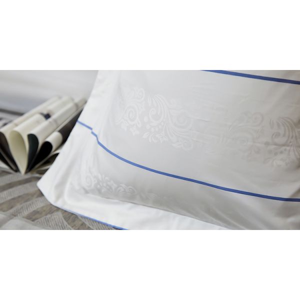 Hotel Linen Printing Jacquard Satin Stripe 100% Cotton Hotel Bedding Set Hotel Bed Linen