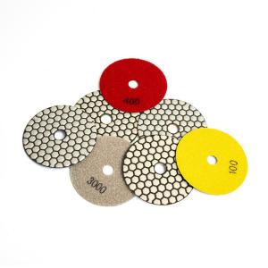 China 4 Inch 7 Steps Granite Marble Polishing Blade Dry Polishing Pad wholesale