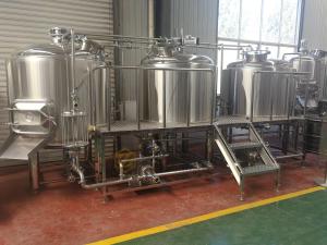 China Steam Heating 1000l Beer Production Equipment Highly Automatic / Manual Operation wholesale