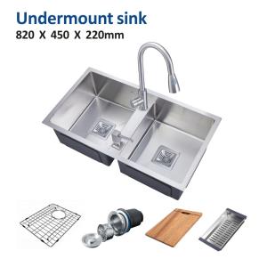 China 82x45 Rectangular Stainless Steel Sink , 18 Gauge Undermount Sink wholesale