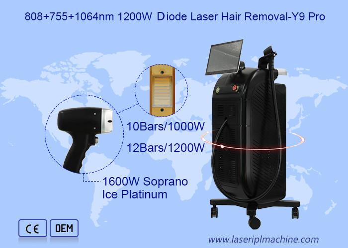 Painless 15.6" Touch Screen 808nm Diode Laser Machine For Hair Removal Skin Tightening