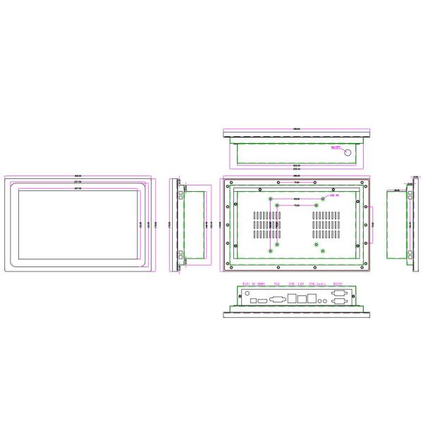 High Sensitive Industrial Grade Touch Screen Computer Fast - Response