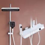 Thermostatic Shower System Bathtub Wall Mount RainFall Luxury Bath Faucet
