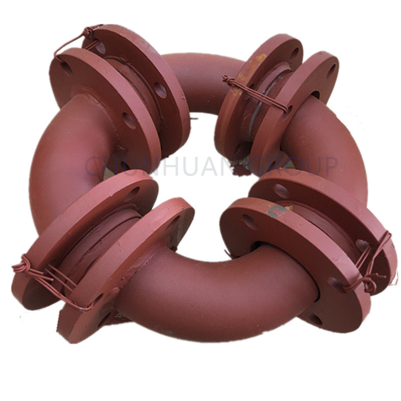 Red Carbon Steel 90 Degree Elbow Cs PTFE Lined Pipes