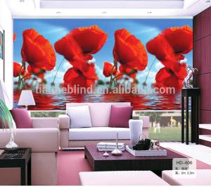 China New design single Digital print blackout 3D roller blinds fabric wholesale
