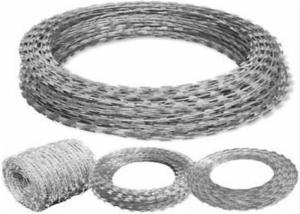 China SS304 Grade Strong Tensile Stainless Steel Razor Barbed Wire for Safety Fence wholesale