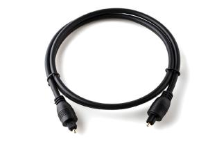 China PVC Jacket Fiber Optic Audio Cable , Toslink Fiber Optic Wire Black Jacket wholesale