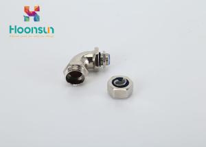 China Waterproof CE IP66 Metal Hose Fittings 90 Degree Flexible Pipe Connector wholesale