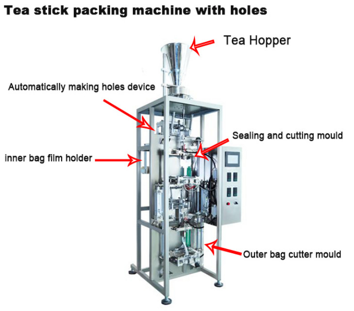 Inner And Outer Teabag Packaging Machine Stainless Steel Tea Stick Packaging Machine