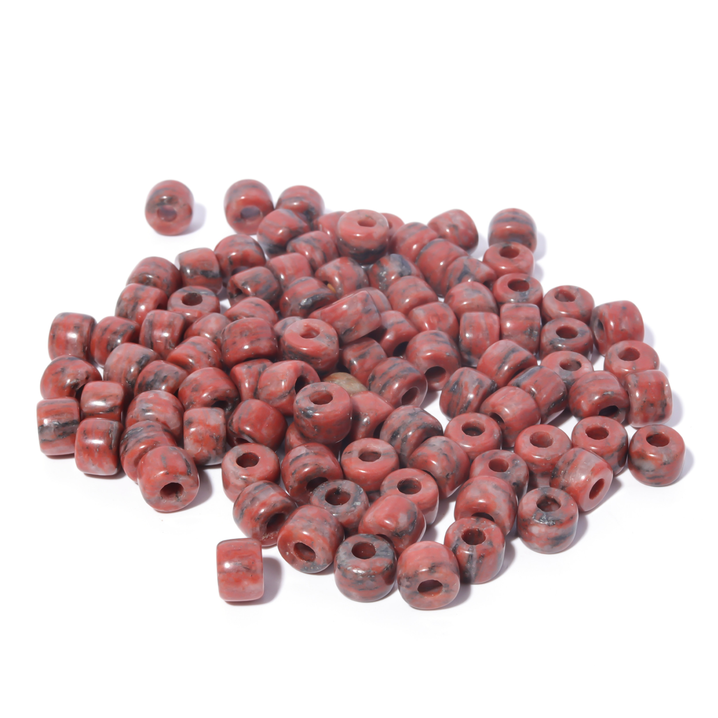 100 Colors Gemstone Forte Beads 6*8mm*2.0 Holes DIY Patterns With Rope