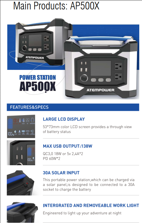 AC PD Function Power Bank 80000mah Outdoor-use 12V Output Solar Powerbanks 300W for Refrigerator