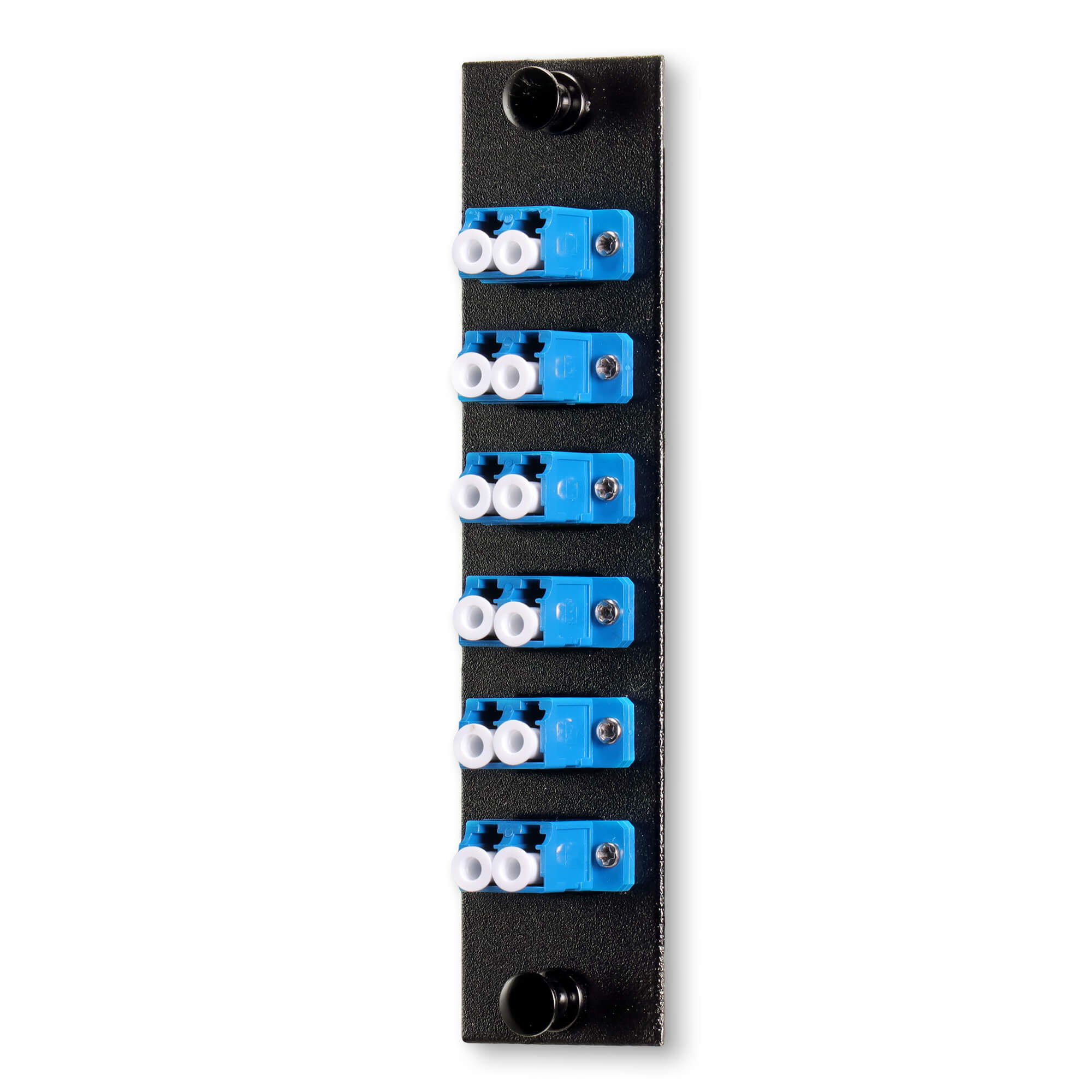 GaPho Fiber Optic Adapter Panel , 12 Port LC Fiber Patch Panel With Duplex Mode Adapter
