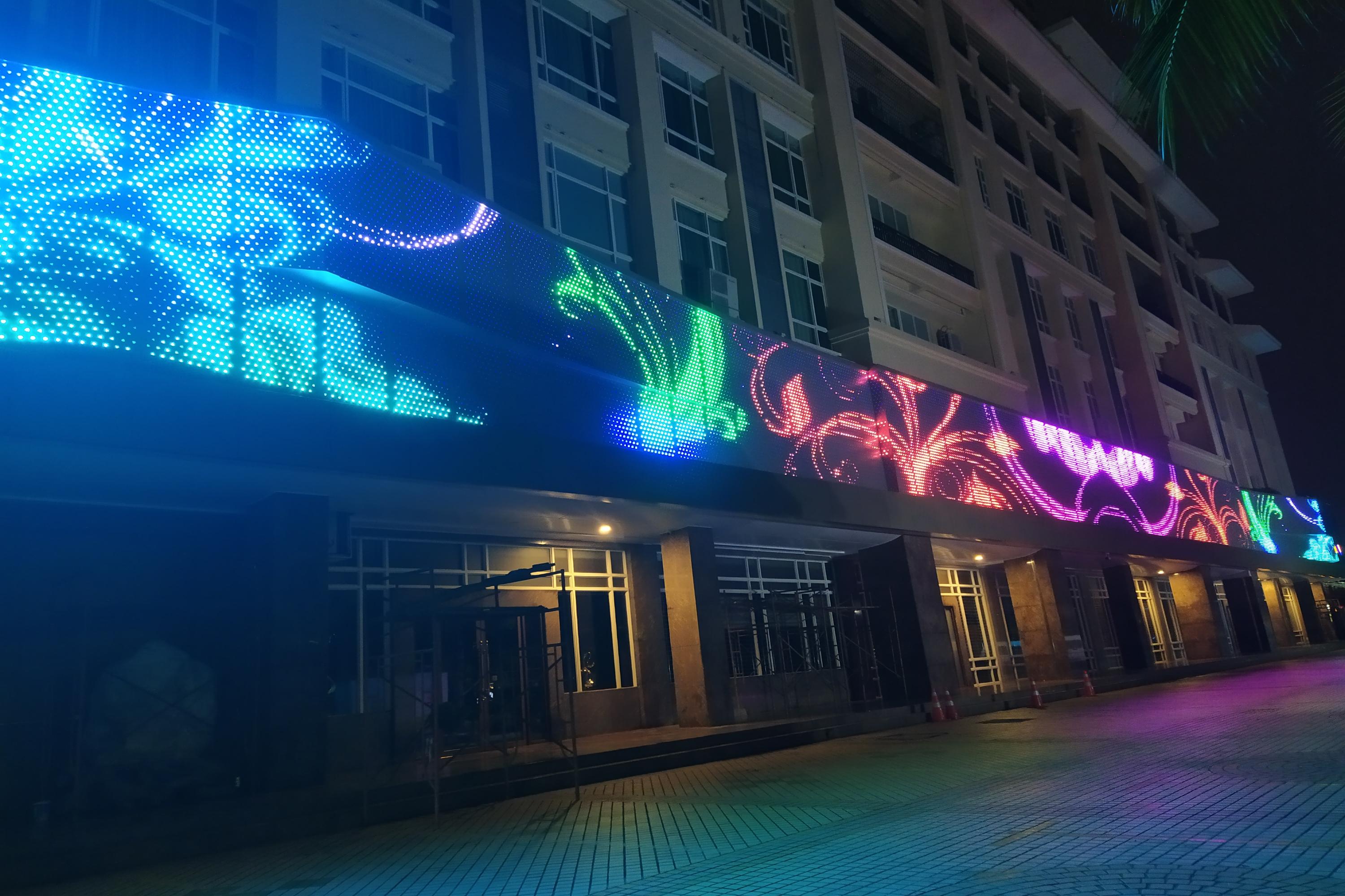 Entertainment Lighting LED Pixel Screen 30MM Pixel Dot DMX for Media Facade