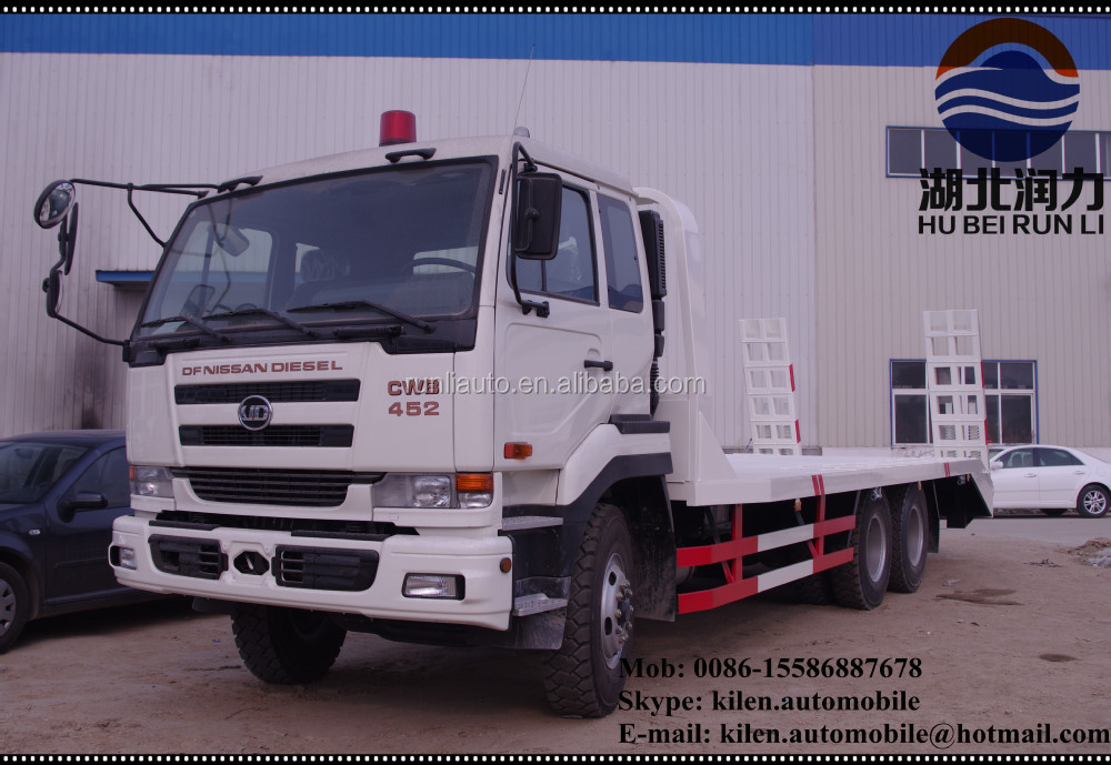 UD Nissan 6x4 320hp Flatbed Tow Truck DND3241CWB452H Diesel Fuel Type