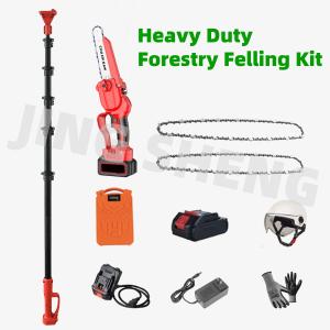 China Heavy Duty Forestry Felling Kit: 32FT Telescopic Carbon Pole Chain Saw &amp; 20Ah Battery Light &amp; Strong wholesale