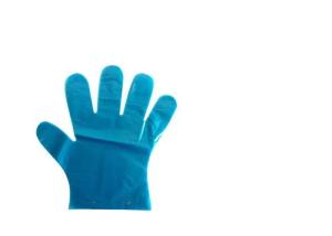 China Polyethylene Disposable Plastic Hand Gloves Customzied Color For Food Serving wholesale
