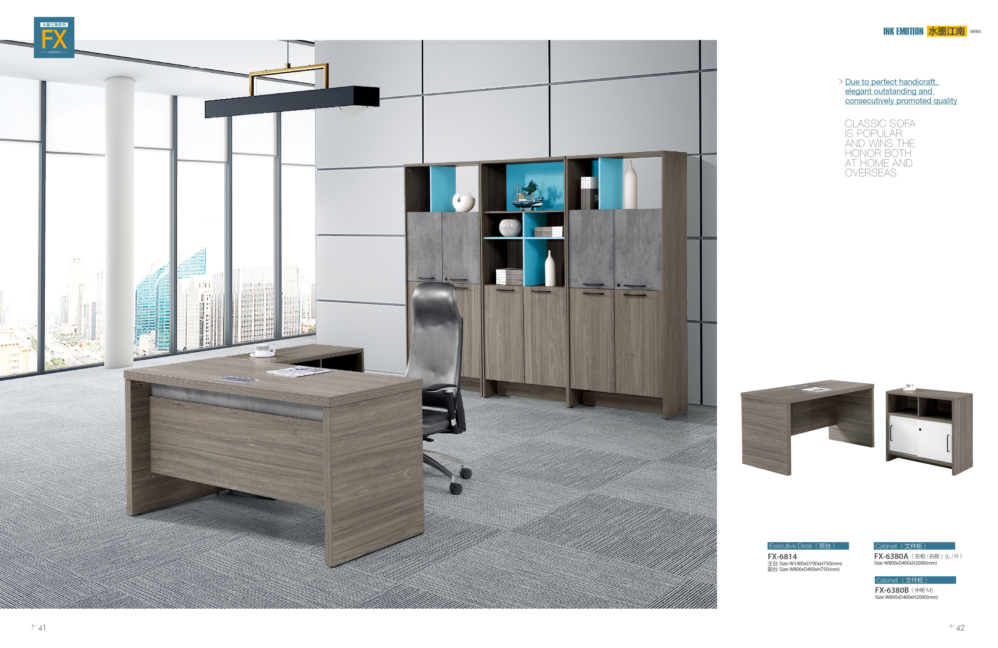 Panel Wood Style Melamine Office Furniture / Small Office Table