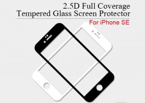 China SGS Black iPhone SE Tempered Glass Screen Protector wholesale
