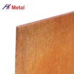 Pure Copper Tungsten Sheet W75Cu25 W80Cu20 W85Cu15 W90Cu10 In Aviation