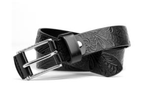 China Soft Women Vintage 125CM Embossed Pure Leather Belt wholesale