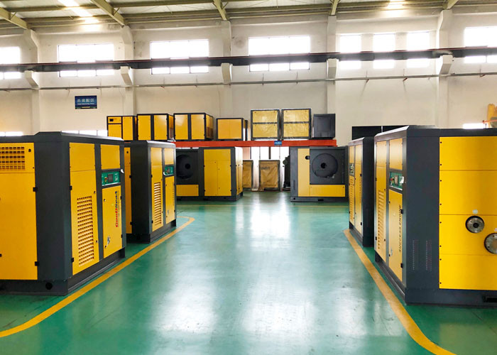 200 kw Rotary Two Stage Air Compressor Large Capacity Water Cooling System