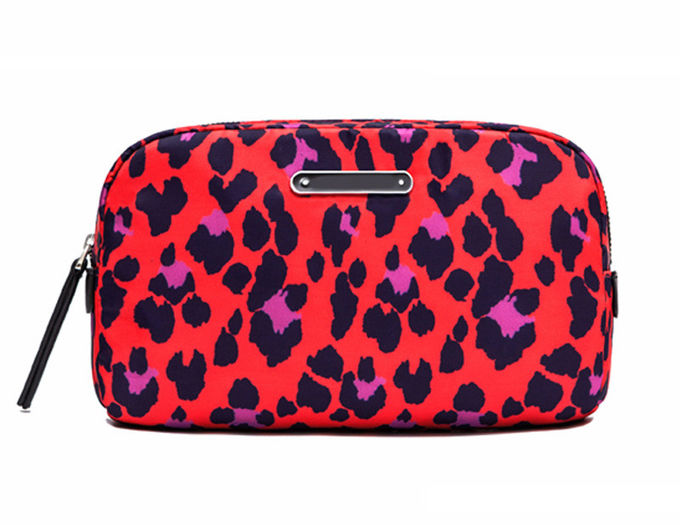 Digital Printing Lady Portable Polyester Cosmetic Bag For Travel