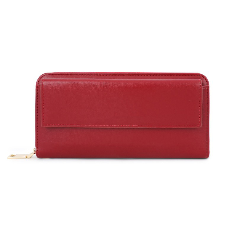 PU Leather Credit Card Holder with Zipper and Phone Holder Wallet Pattern Type Others