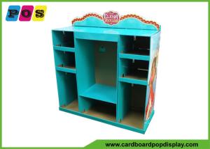China Half Pallet POP Retail Cardboard Displays , Full Printing Floor Display Stands PA040 wholesale