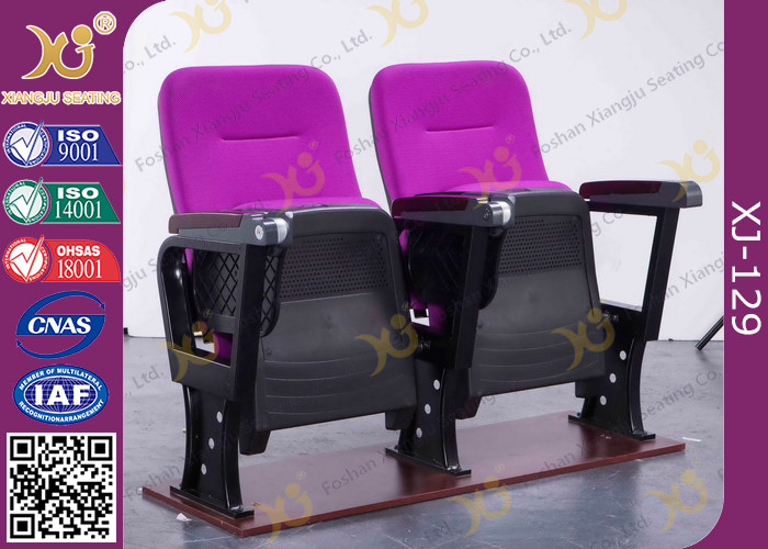Irwin Style Space Saving Small Back Auditorium Theater Chair With Folding Tablet ABS Material