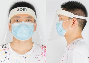 China Transparent Face Eye Mouth Plastic Face Shield / Clear PET Full Cover Face Shield wholesale