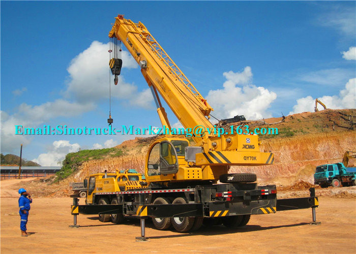 Diesel XCMG Truck Crane QY35K5 / Telescopic Hydraulic Crane With 36930kg Payload