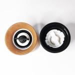 Food Grade Wooden 201g 124mm 170ml Rock Salt Grinder