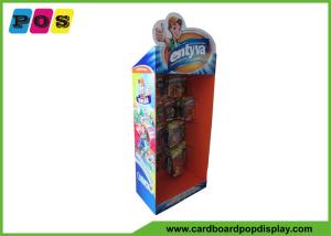 China Promotion Retail Corrugated Cardboard Hooks Floor Display Rack For Toys HD046 wholesale