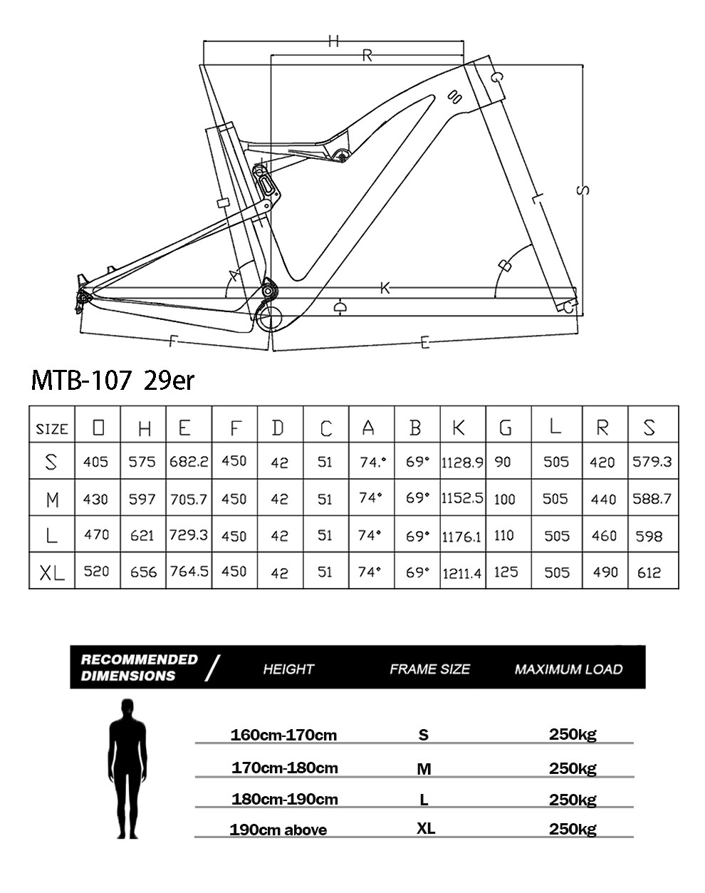 29 Full Suspension Carbon Frames MTB Boost Custom Mountain Bike Frame