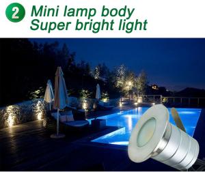 China Small 3W Recessed Led Ceiling Lights IP67 Buried Yard Garden Lights Exterior Light Fixtures Low Voltage Outdoor Landscap wholesale