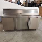 Fan Cooling 350L Salad Bar Display Fridge for restaurant