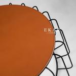 Living Room Modern Fashion Design Stainless Steel Frame Round Coffee Table