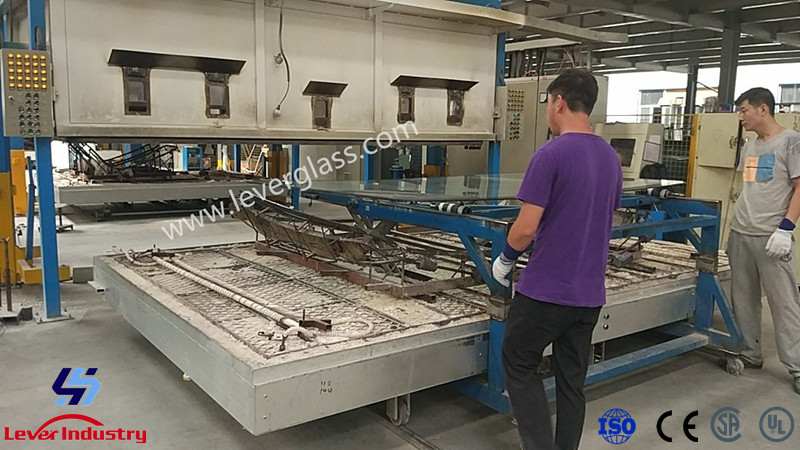Auto Glass Bending Furnace for Bus front Windshield Glass Bending machine