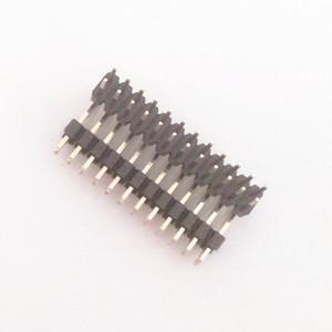 China Dual row 2.54mm pitch 90 degree male header wholesale