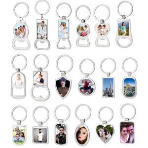 China Sublimation Bottle Opener Keychain Custom Sublimation Blanks Keyring Bottle Opener wholesale