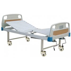 China Manual Double Crank Bed Steel Frame 2 Cranks Hospital Bed wholesale
