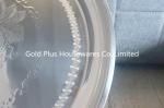 40cm Dinnerware Stainless Steel Round Tray Custom Serving Pizza Plate