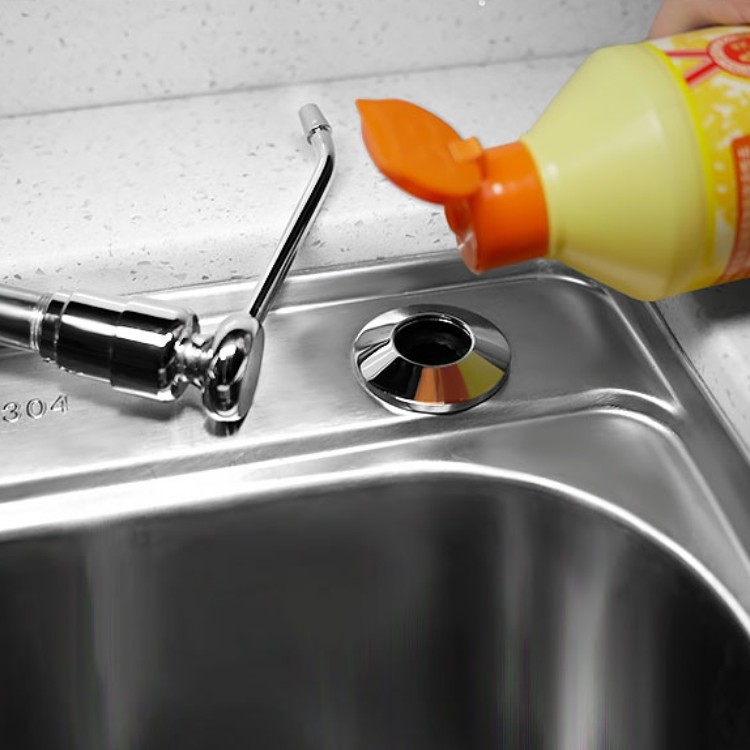 PE Bottle Sink Accessory Sink Soap Dispenser Bottle 320ml Copper Indenter SUS304 Straw