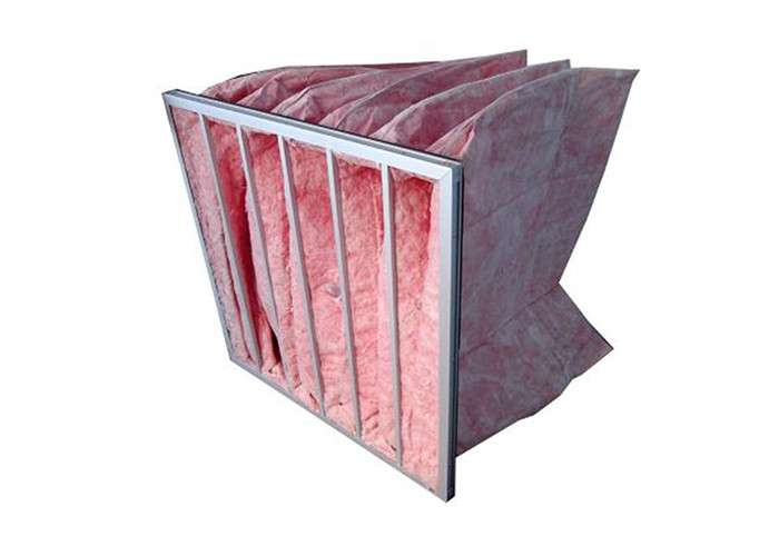 Ultra Fine 98% 0.5um Pocket Air Filter High Temperature Resistant