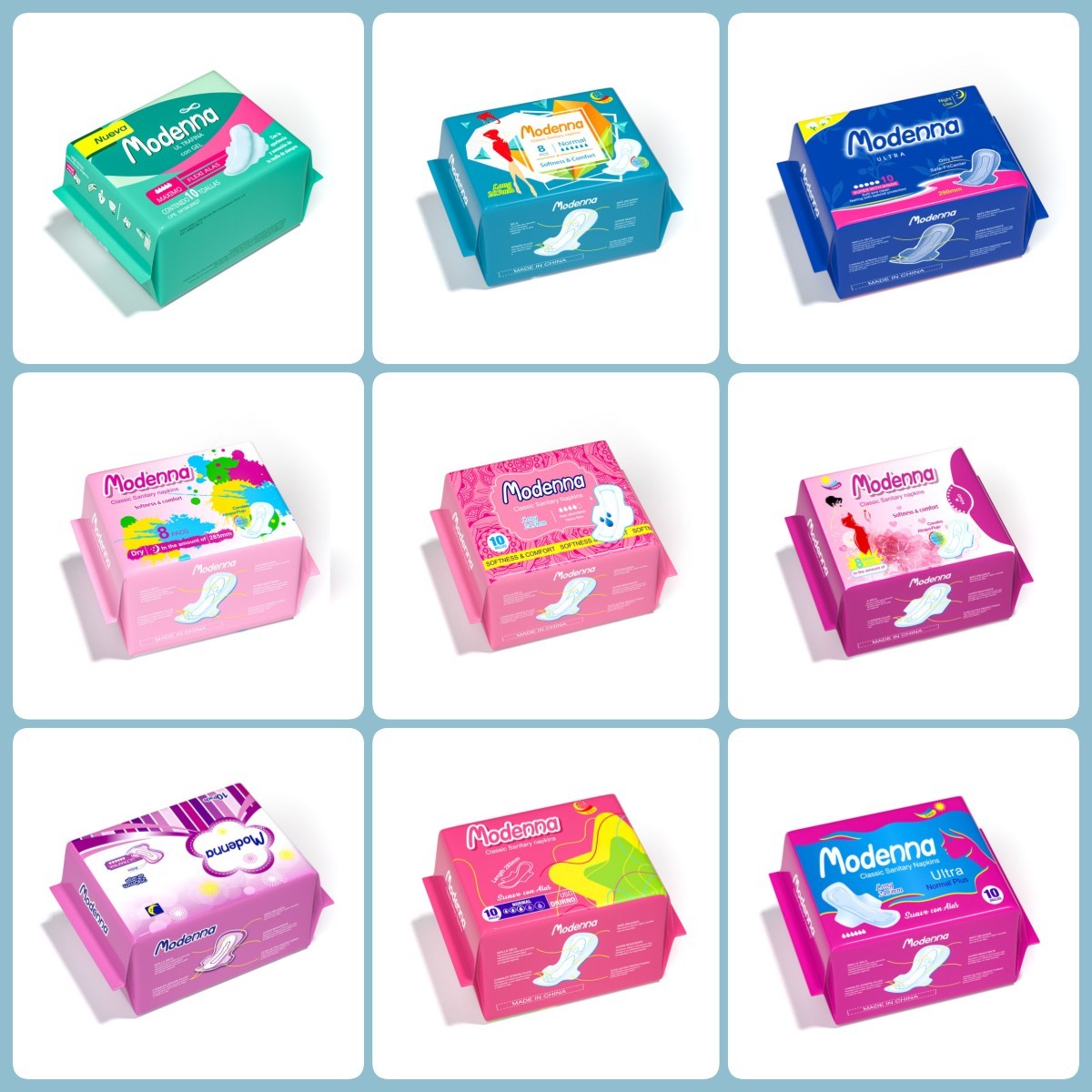 Woman Herbal Sanitary Napkin Anion Chip Mint Max Sanitary Pad