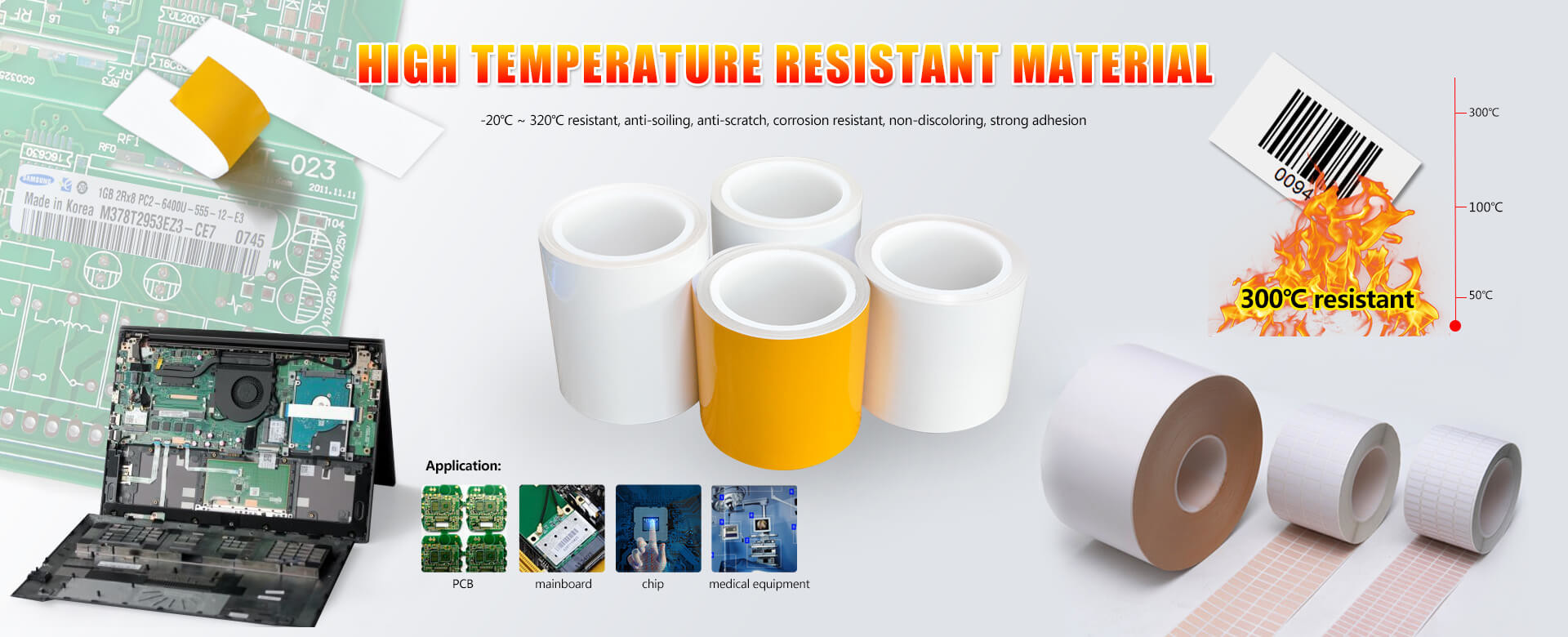 High Temperature Resistant Polyimide Label Material