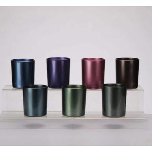 China CE 13.5cm Classic Round Glass Bottle Candle Holders For Bar wholesale